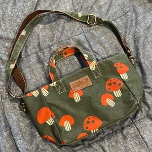 Maika Mendocino Mini Tote Mushroom Design BNWOT